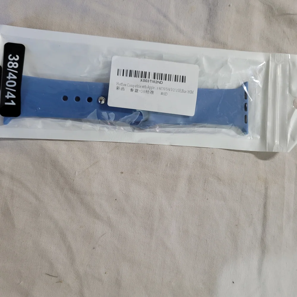 Blue Silicone Watch Band for 38/40/41mm